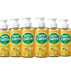 Keukenartikelen<Happy Earth 6x 100% Natuurlijke Handzeep Jasmine Ho Wood 300 ml