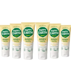 6x Nourishing Cream 100% Natuurlijk Baby & Kids 75 ml^Happy Earth Hot