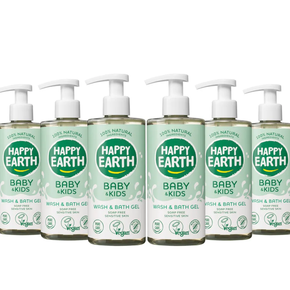 Online 6x Wasgel 100% Natuurlijk Baby & Kids 300 ml Bad & Douche