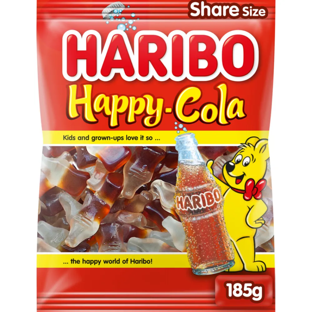 Snoep<Haribo 5x Happy Cola 185 gr