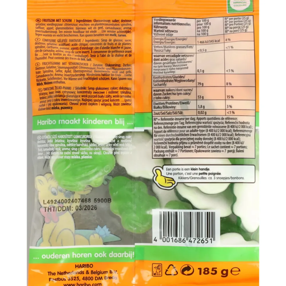 Snoep<Haribo 2x Kikkers 185 gr