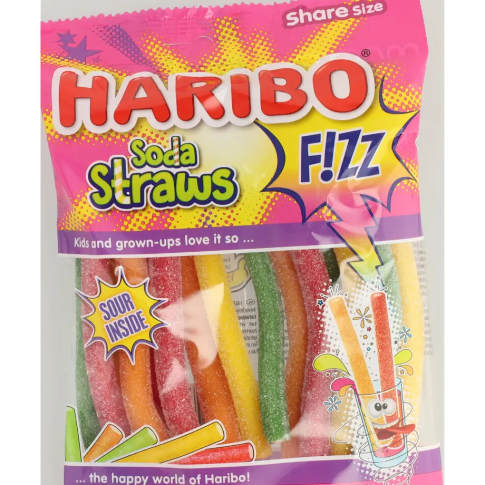 New 3x Soda Straws F!ZZ 185 gr Snoep
