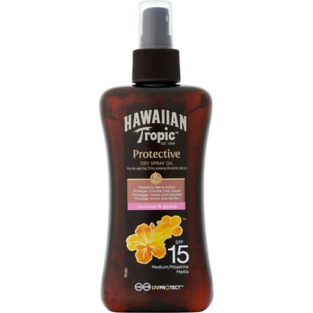 6x Zonnebrand Olie Spray Island Glow SPF15 200 ml^Hawaiian Tropic Best