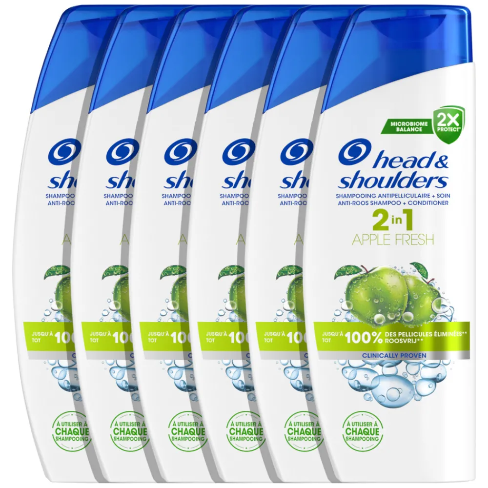 6x 2in1 Apple Fresh 300 ml^Head & Shoulders Clearance