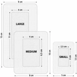 Sale 3x Eilandpleister Large 8 cm x 15 cm 5 stuks Pleisters