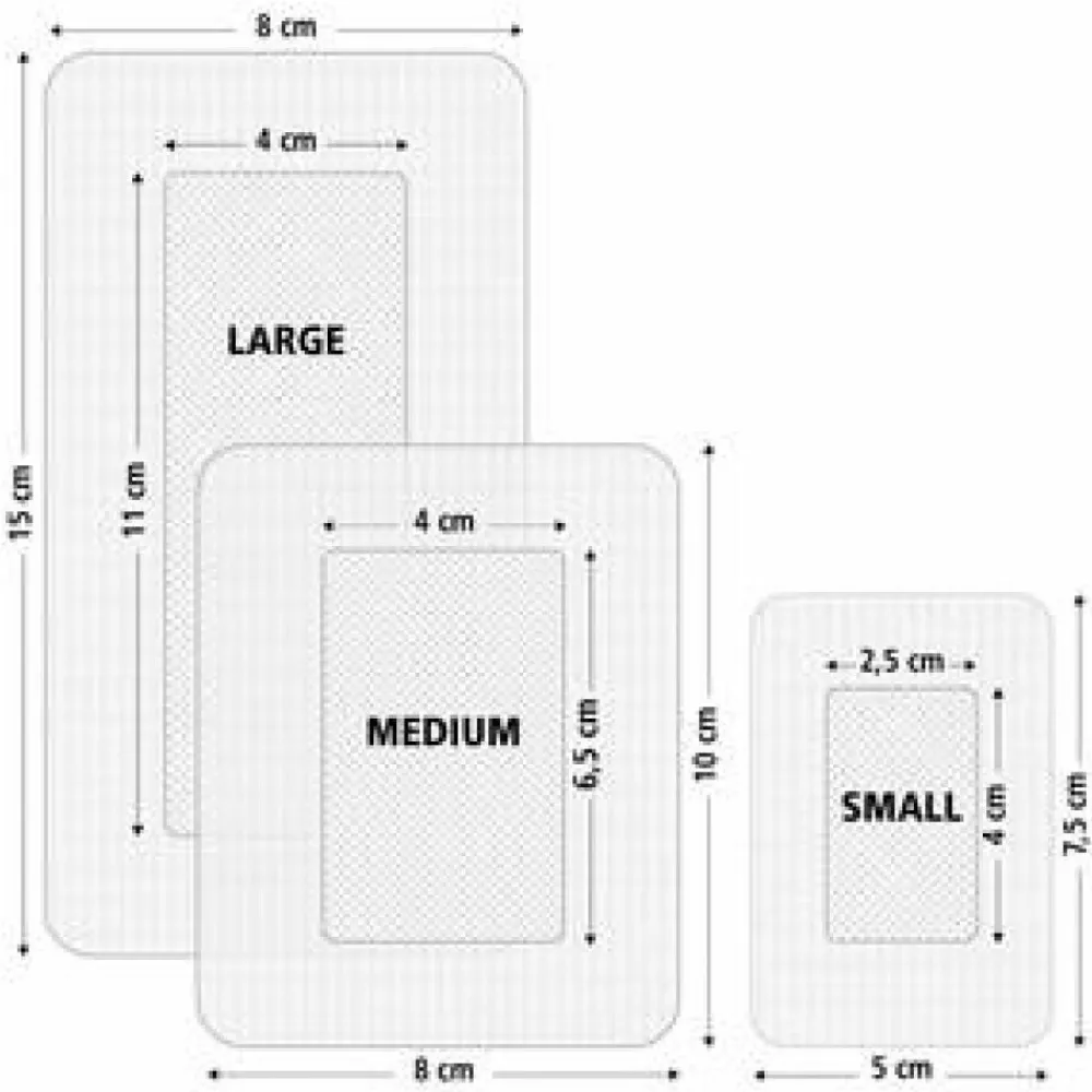 Sale 3x Eilandpleister Large 8 cm x 15 cm 5 stuks Pleisters