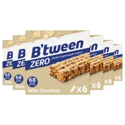 Snacks & Tussendoortjes<Hero 6x B'tween Mueslireep Zero Witte Chocolade 6x20 gr