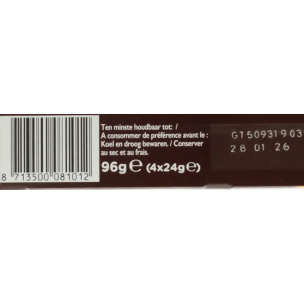 New 3x B'tween Protein Pinda & Chocolade 4x24gr Snacks & Tussendoortjes