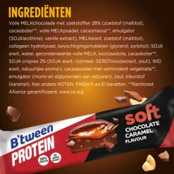 Snacks & Tussendoortjes<Hero 12x B'tween Proteinreep Soft Chocolate Caramel 45 gr