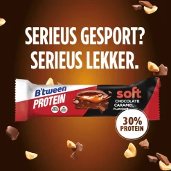 Snacks & Tussendoortjes<Hero 12x B'tween Proteinreep Soft Chocolate Caramel 45 gr