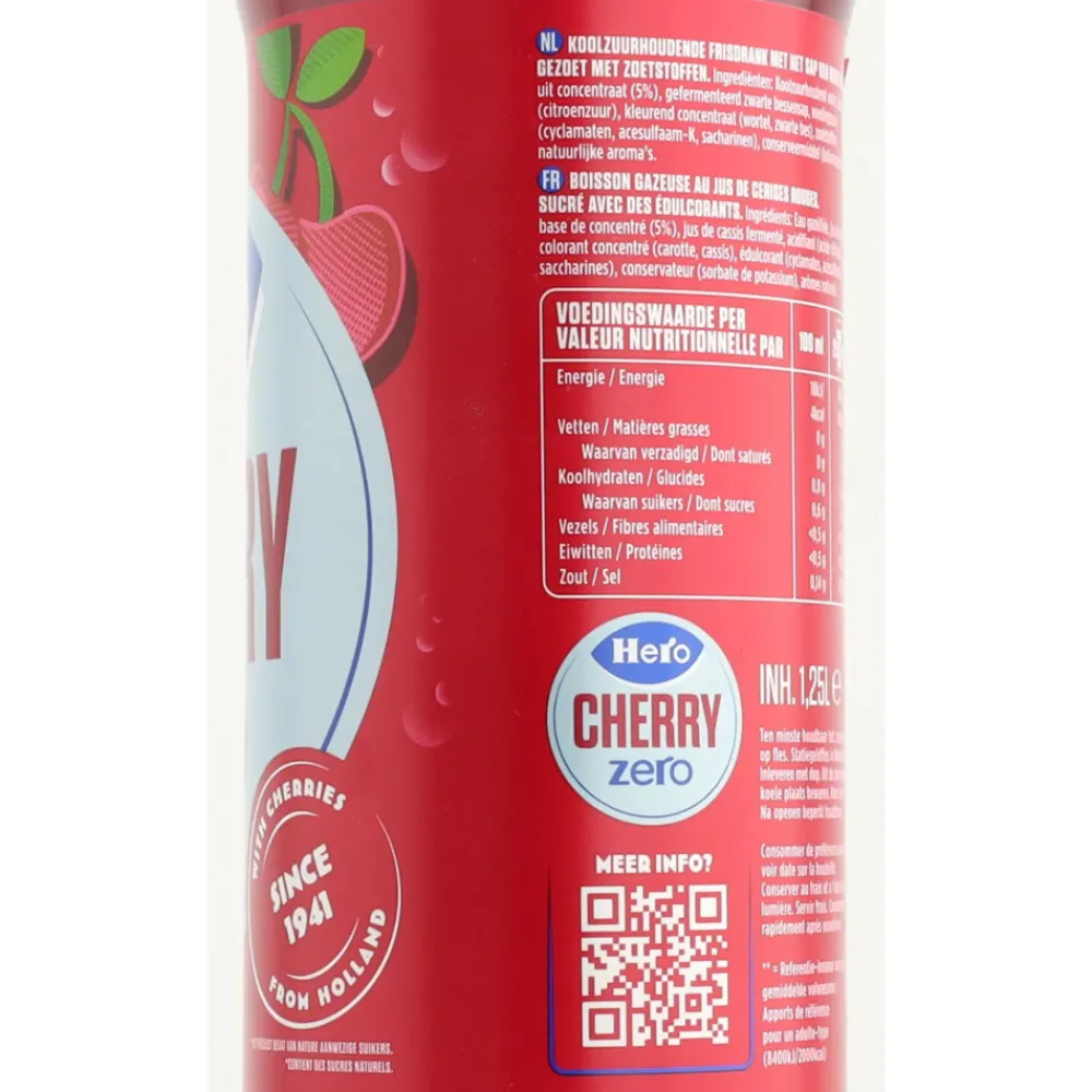 6x Cherry Zero 1,25 liter^Hero Clearance