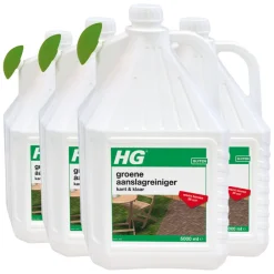 Reinigingsmiddelen<HG 4x Groene Aanslag Reiniger Kant & Klaar 25m2 5 liter