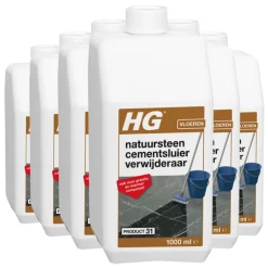 6x Natuursteen Cement & Kalksluier Verwijderaar 1 liter^HG