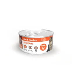 Hot 12x Blik Zachte Filets Tonijn & Kip 70 gr Kattenvoer