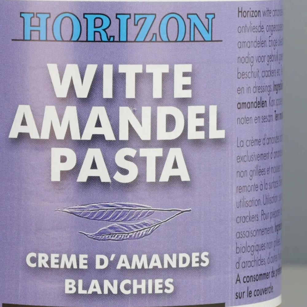 6x Amandelpasta Wit Zeezout Bio 350 gr^Horizon Hot