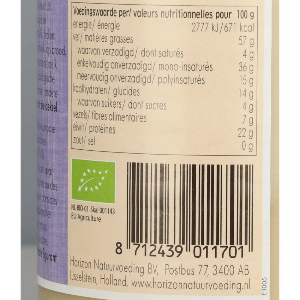 6x Amandelpasta Wit Zeezout Bio 350 gr^Horizon Hot