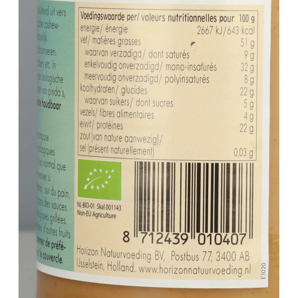 Outlet 6x Cashewpasta Bio 350 gr Beleg