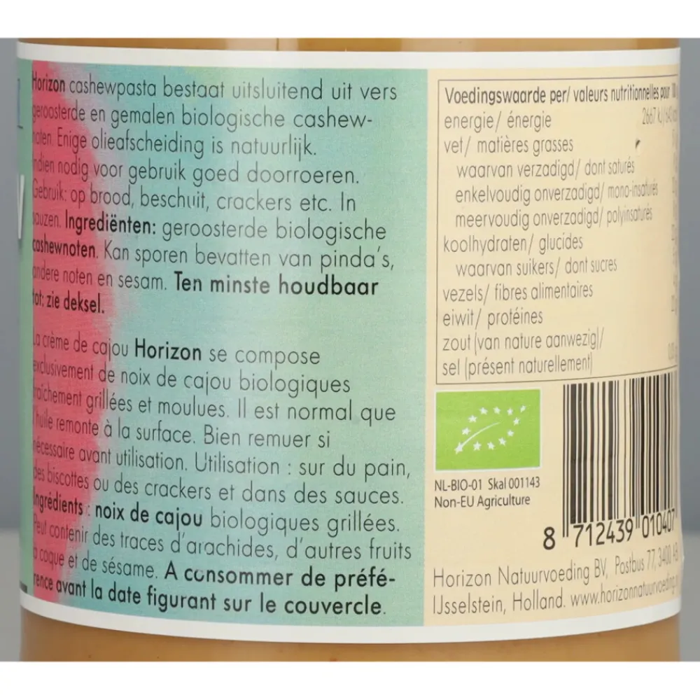 Outlet 6x Cashewpasta Bio 350 gr Beleg