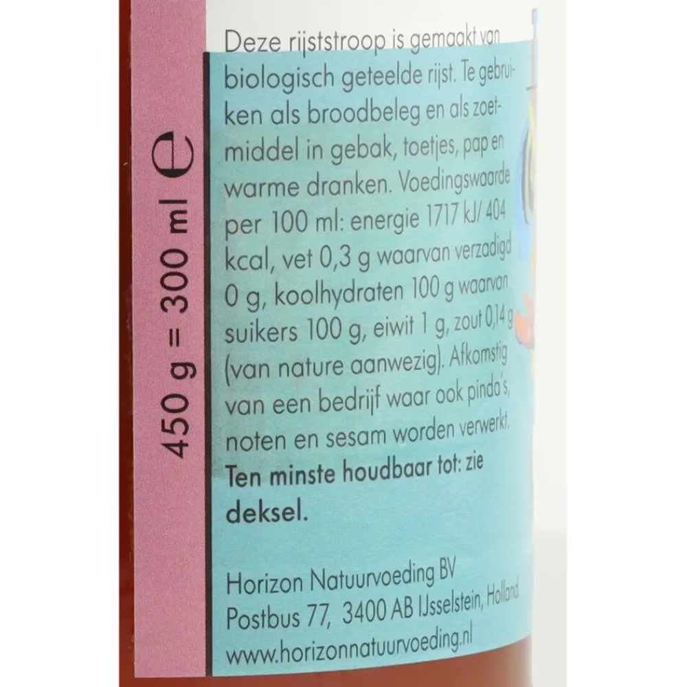 6x Rijststroop Bio 450 gr^Horizon