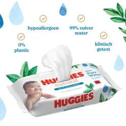 Babydoekjes<Huggies 12x Billendoekjes Natural 0% plastic 12x48=576 stuks