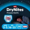 Luiers<Huggies DryNites 3x Absorberende Luierbroekjes Jongens 3-5 jaar 10 stuks