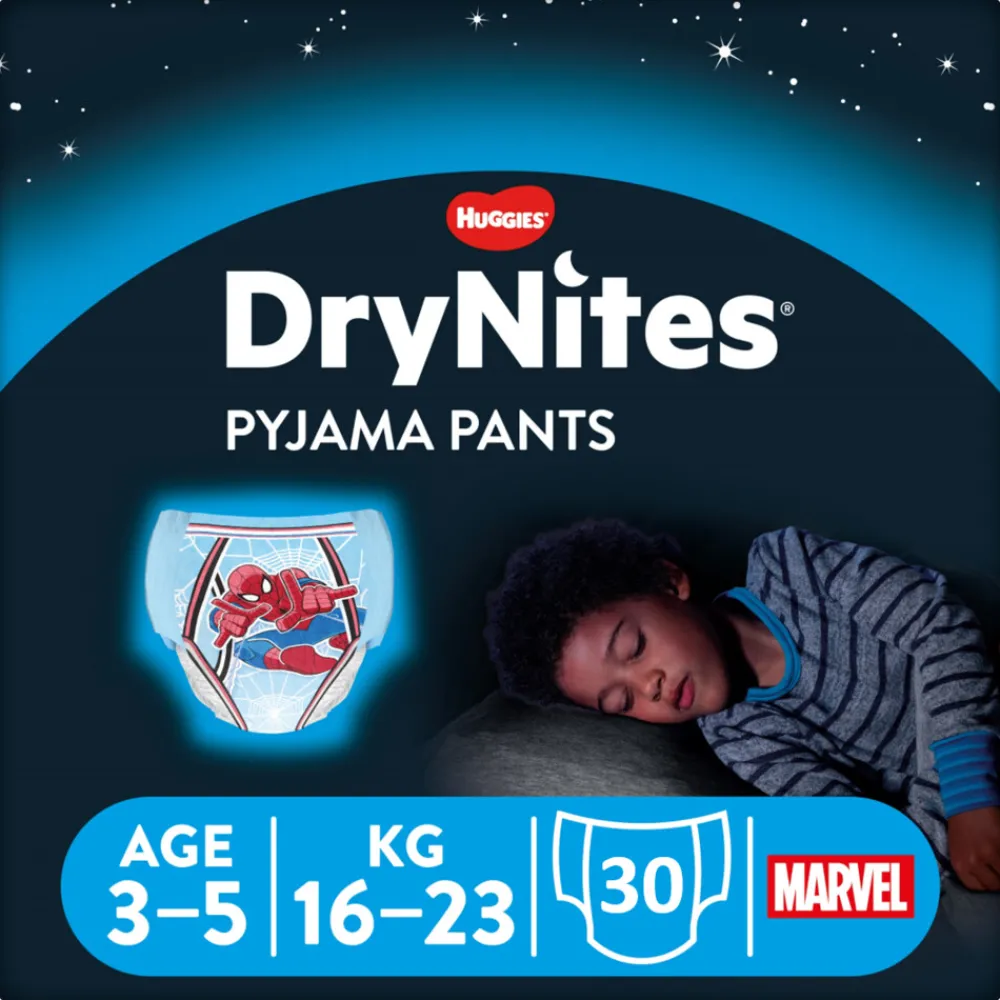 Luiers<Huggies DryNites 3x Absorberende Luierbroekjes Jongens 3-5 jaar 10 stuks