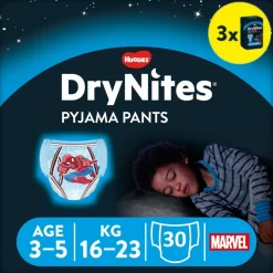 Luiers<Huggies DryNites 3x Absorberende Luierbroekjes Jongens 3-5 jaar 10 stuks
