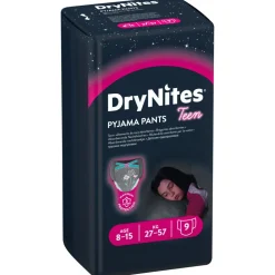 Luiers|Incontinentie<Huggies DryNites 3x Absorberende Luierbroekjes Meisjes 8-13 jaar 9 stuks