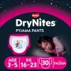 Luiers|Incontinentie<Huggies DryNites 3x Absorberende Luierbroekjes Meisjes 3-5 jaar 10 stuks