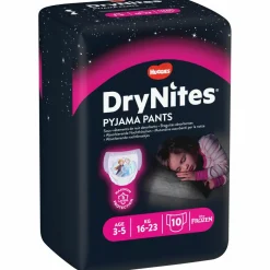 Luiers|Incontinentie<Huggies DryNites 3x Absorberende Luierbroekjes Meisjes 3-5 jaar 10 stuks