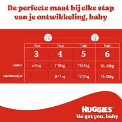 3x Little Movers Luiers Maat 4 (7 - 18 kg) 50 stuks^Huggies Hot