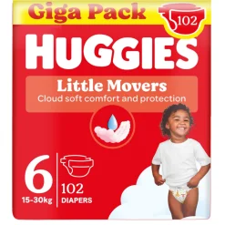 3x Little Movers Luiers Maat 6 (15 - 30 kg) 34 stuks^Huggies Discount