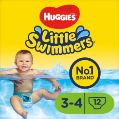 3x Little Swimmers Maat 3-4 (7-15 kg) 12 stuks^Huggies Sale