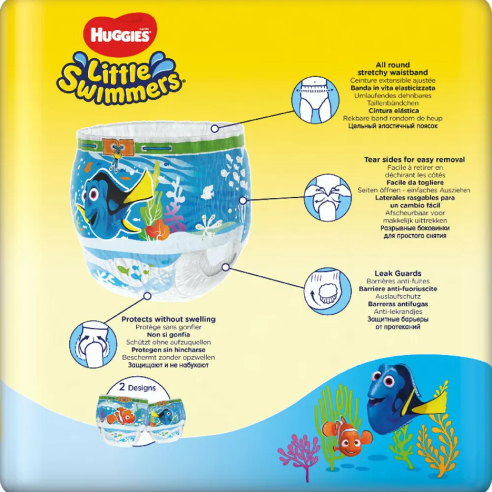 3x Little Swimmers Maat 3-4 (7-15 kg) 12 stuks^Huggies Sale