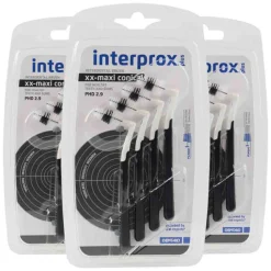 Flossen & Ragen<Interprox 3x Ragers Plus XX-Maxi Conical Zwart PHD 2.9 4 stuks