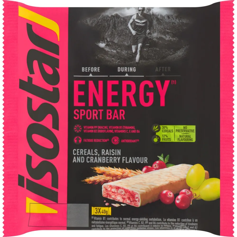 6x High Energy Sportreep Cranberry 3 x 40 gr Sportvoeding & Drank|Snacks & Tussendoortjes