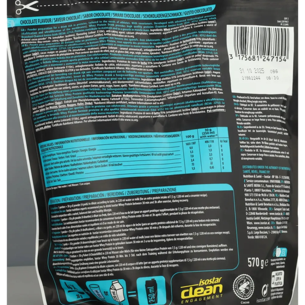 6x Whey Protein Chocolade 570 gr^Isostar Sale