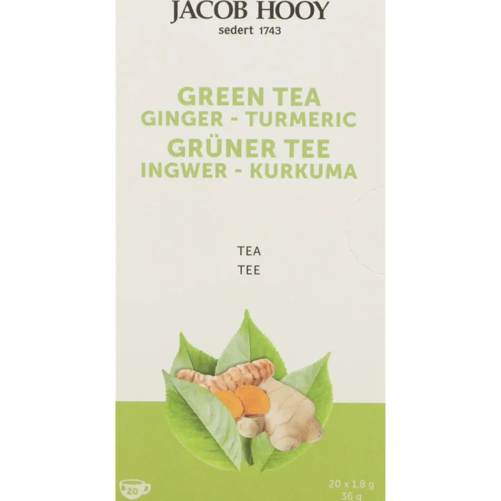 3x Groene Thee Gember - Curcuma 20 stuks^Jacob Hooy Sale