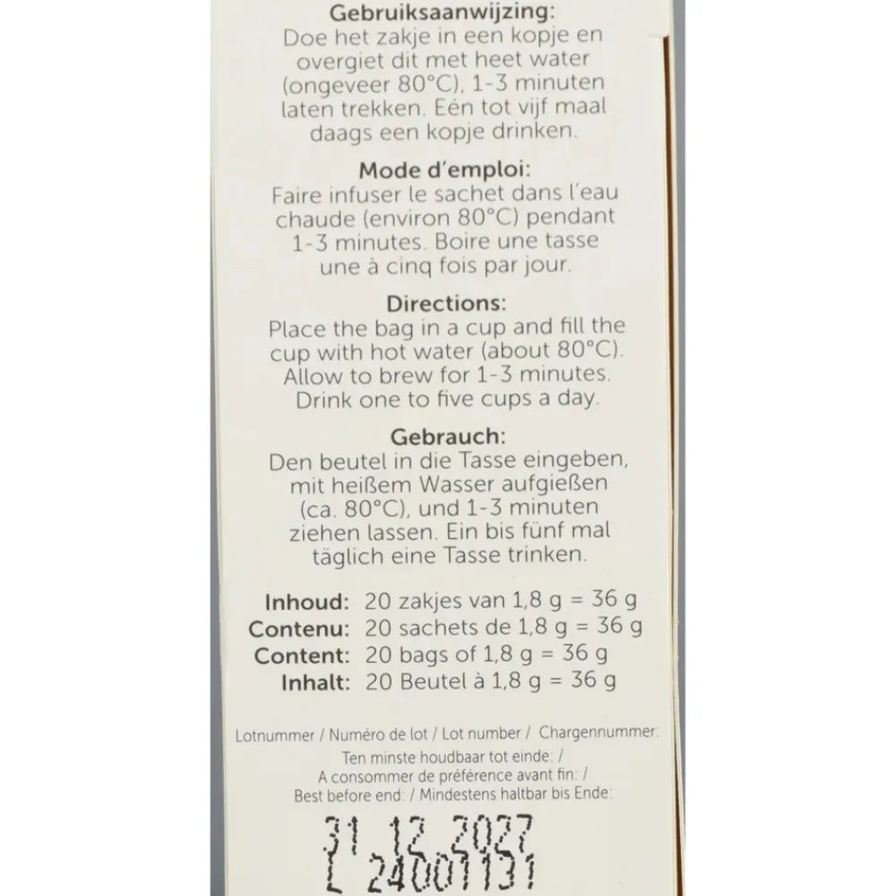 3x Groene Thee Gember - Curcuma 20 stuks^Jacob Hooy Sale