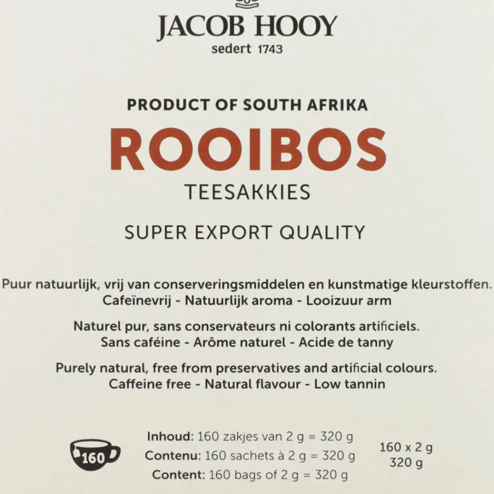 3x Rooibos Theezakjes 160 stuks^Jacob Hooy Best