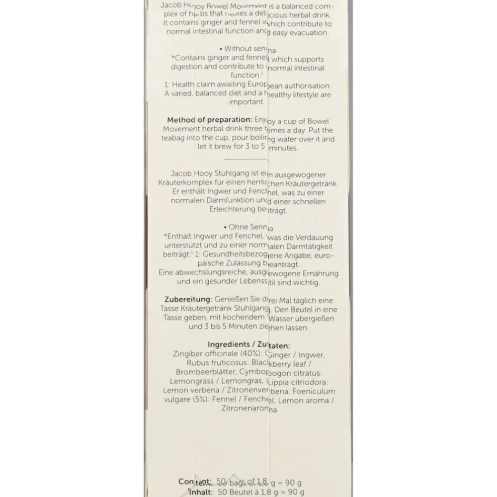 3x Stoelgang Thee 50 stuks^Jacob Hooy Online