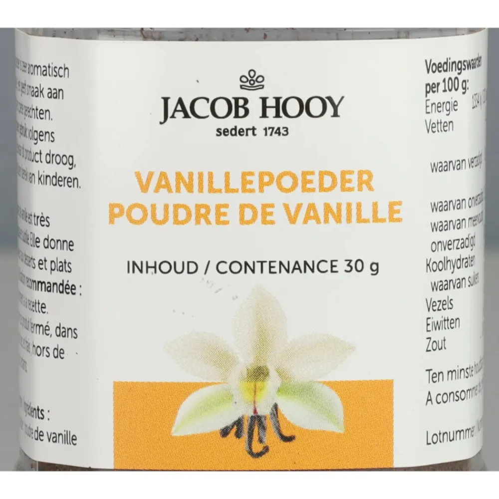 Kruiden<Jacob Hooy 3x Vanillepoeder Bourbon 30 gr