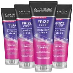 4x Frizz Ease Brazilian Sleek Shampoo 250 ml^John Frieda Best