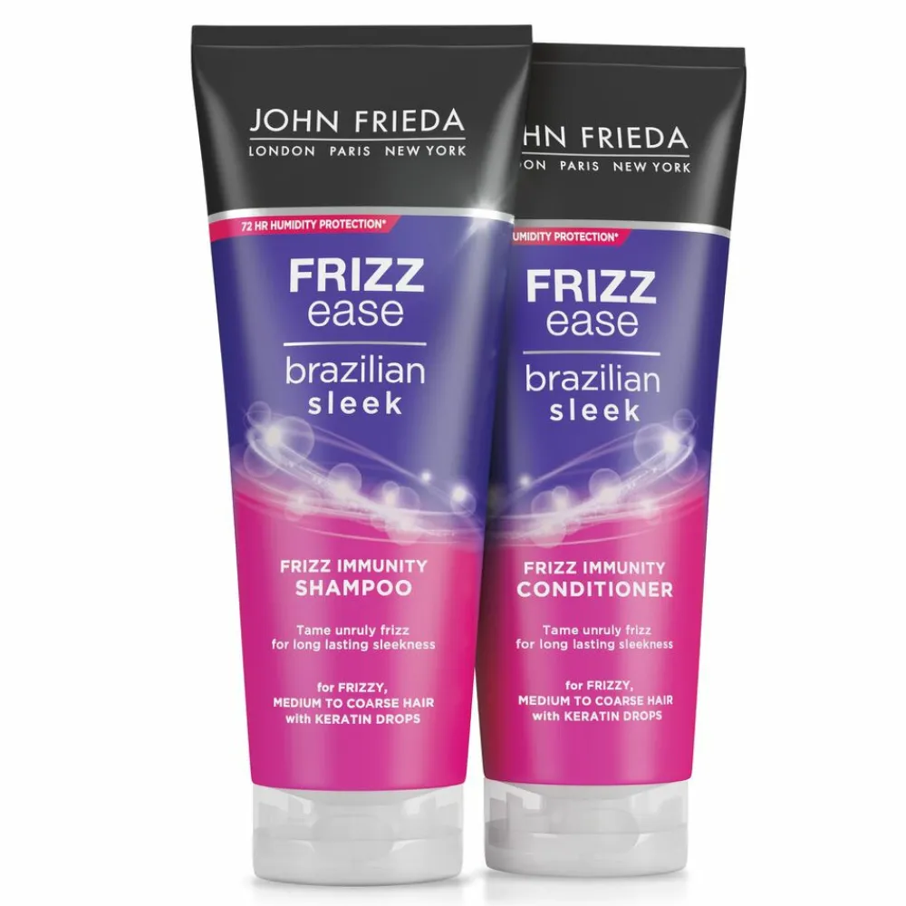 4x Frizz Ease Brazilian Sleek Shampoo 250 ml^John Frieda Best