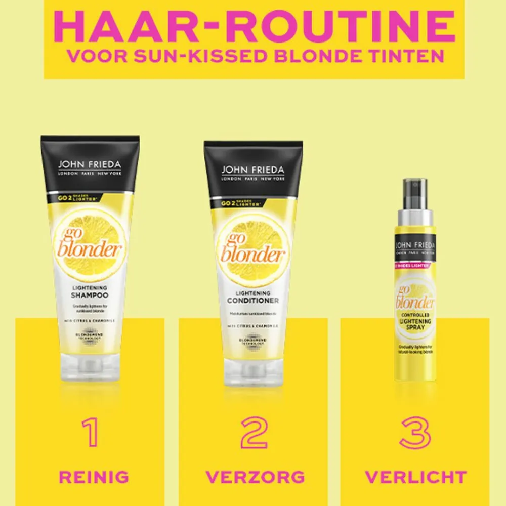 4x Sheer Blonde Go Blonder Shampoo 250 ml Shampoo