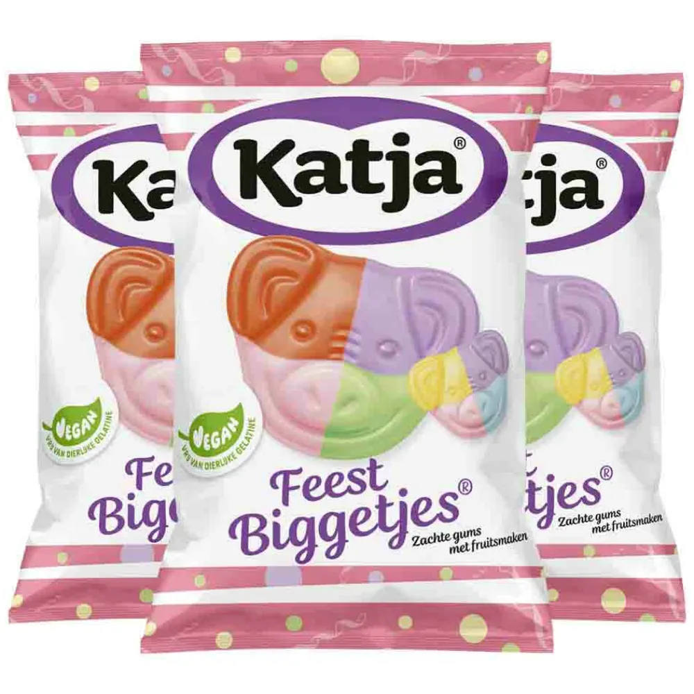 3x Feest Biggetjes 250 gr^Katja Outlet