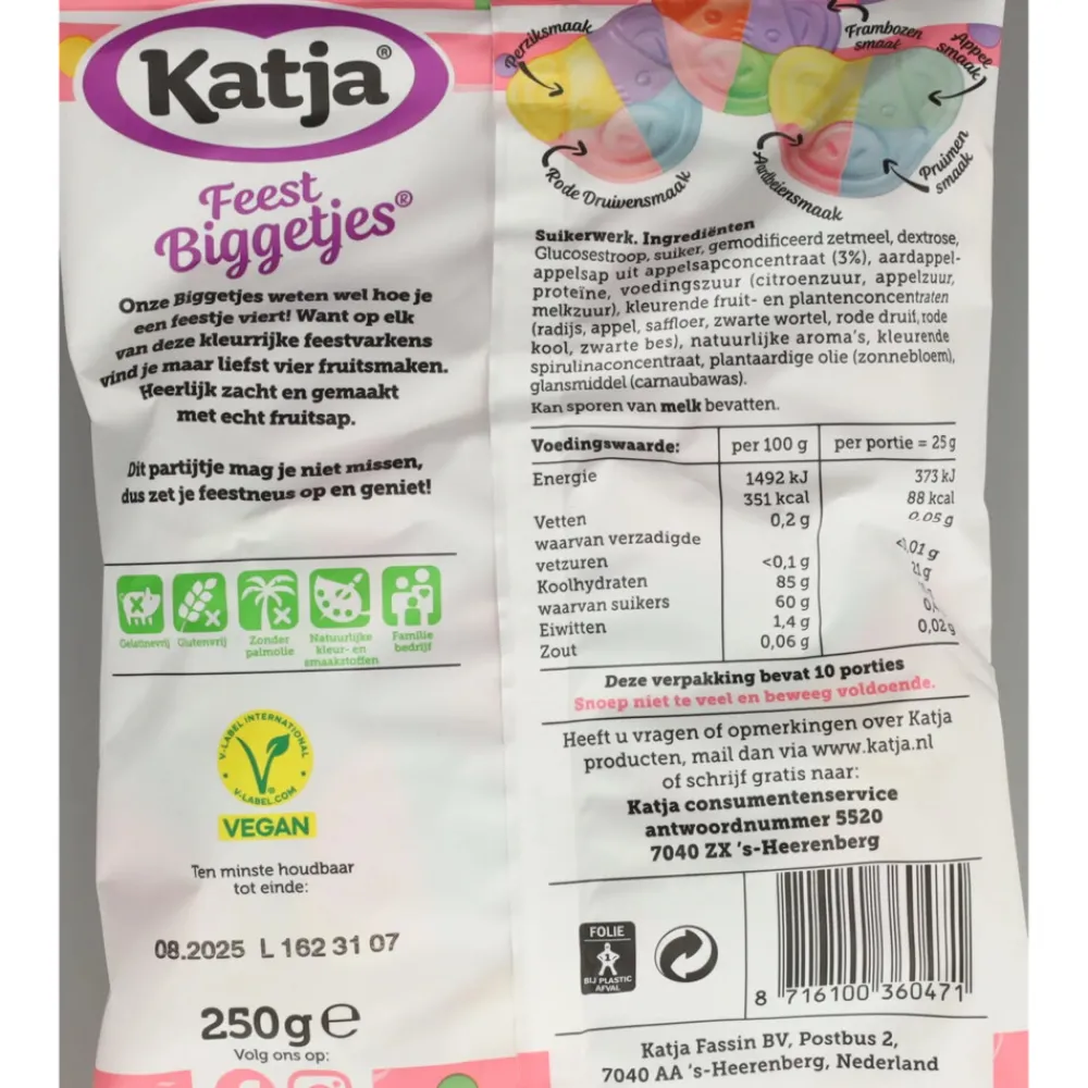 3x Feest Biggetjes 250 gr^Katja Outlet