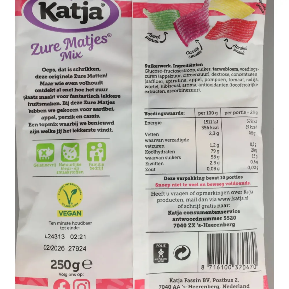 3x Zure Matjes 250 gr^Katja New