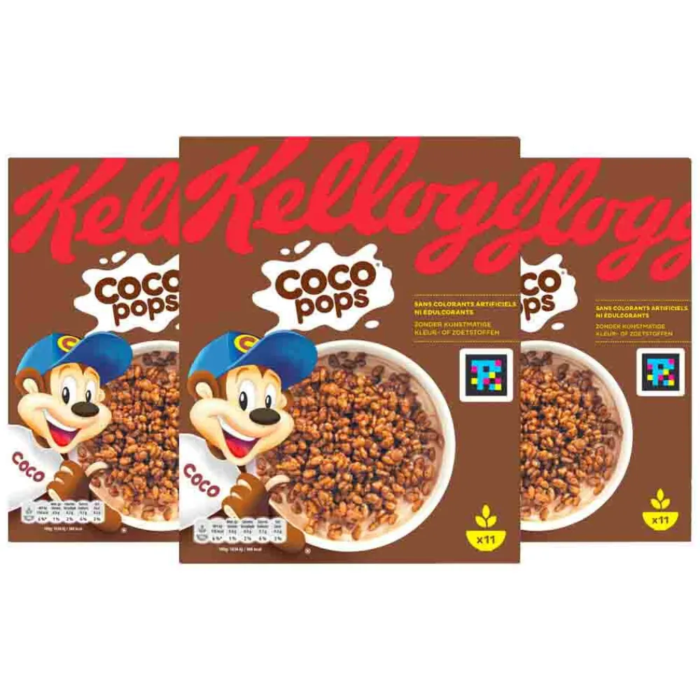 Discount 3x Kellogg's Coco Pops 330 gr Ontbijtgranen