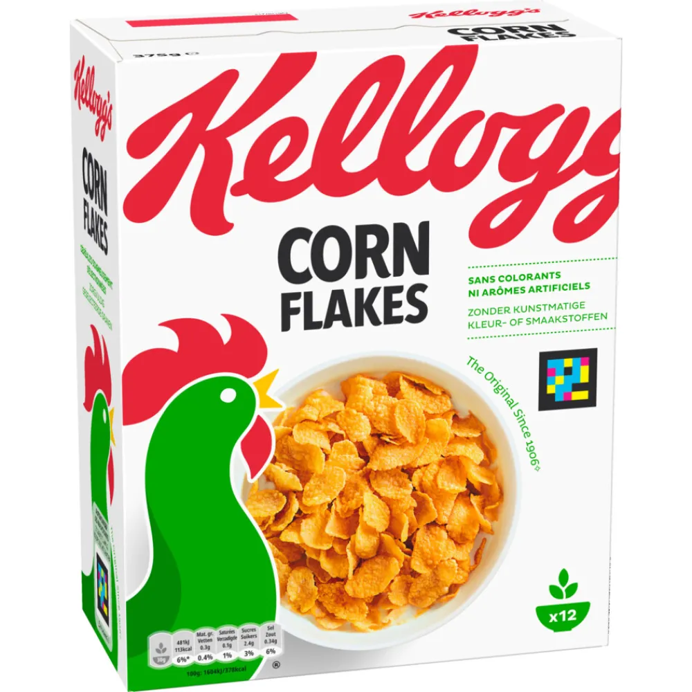 5x Kellogg's Corn Flakes Ontbijtgranen 375 gr^Kelloggs Hot